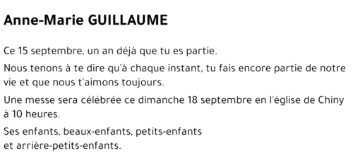Anne-Marie GUILLAUME