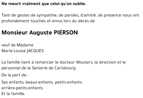 Auguste PIERSON