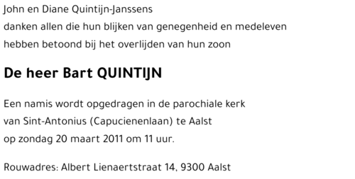 Bart QUINTIJN