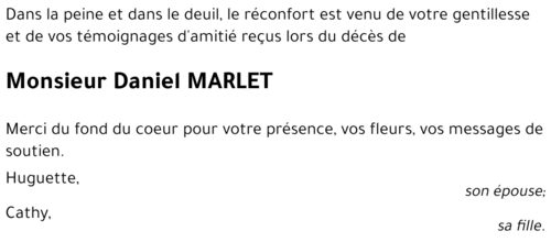 Daniel MARLET
