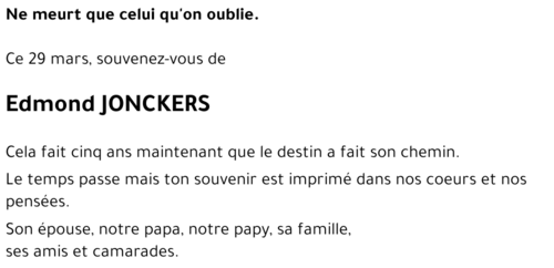 Edmond JONCKERS