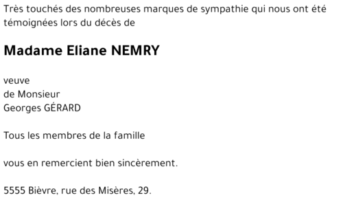 Eliane NEMRY