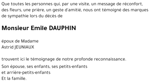 Emile DAUPHIN