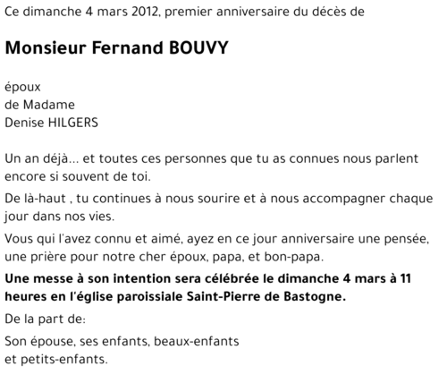 Fernand BOUVY