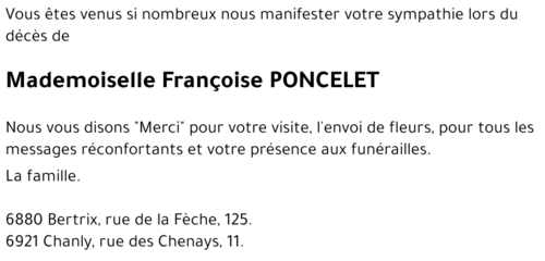 Françoise PONCELET