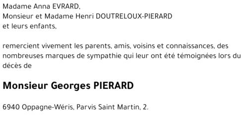 Georges PIERARD