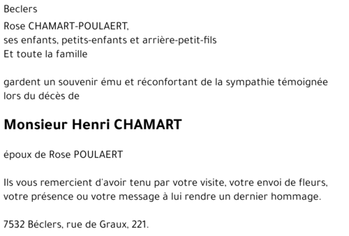 Henri CHAMART
