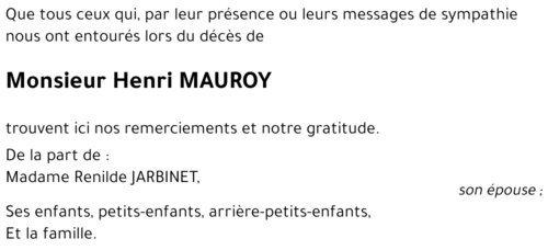Henri MAUROY