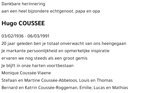 Hugo COUSSEE