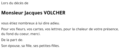 Jacques VOLCHER