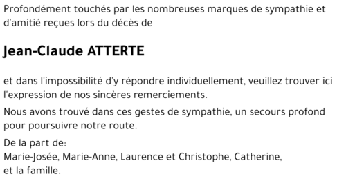 Jean-Claude ATTERTE