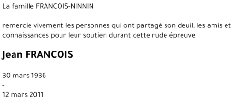 Jean FRANCOIS