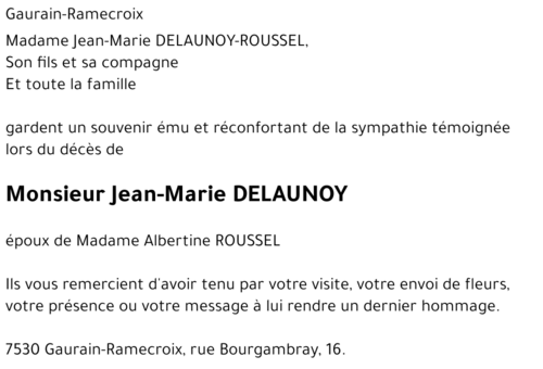 Jean-Marie DELAUNOY