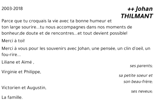 Johan THILMANT