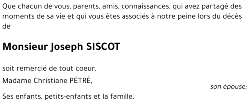 Joseph SISCOT