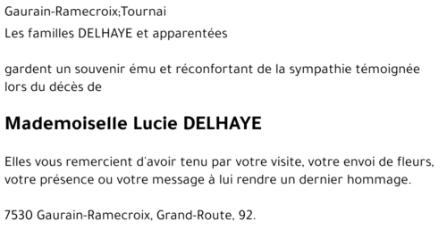 Lucie DELHAYE