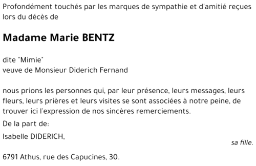 Marie BENTZ
