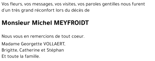 Michel MEYFROIDT