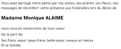 Monique ALAIME