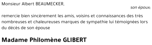 Philomène GLIBERT
