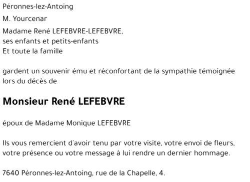 René LEFEBVRE