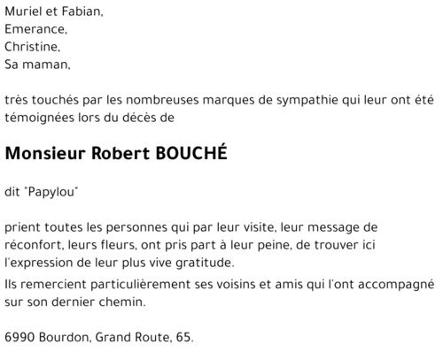 Robert BOUCHÉ