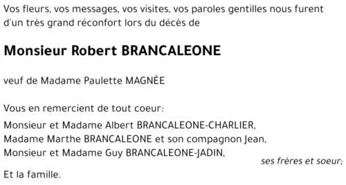Robert BRANCALEONE