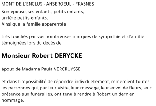 Robert DERYCKE