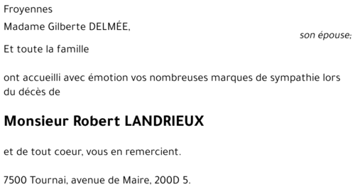 Robert LANDRIEUX