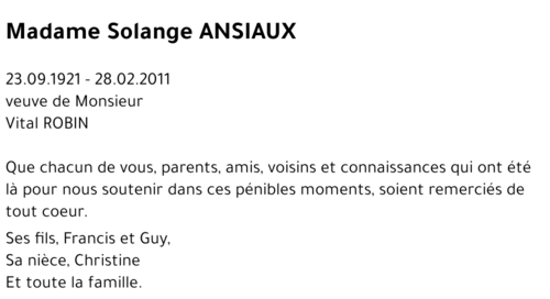Solange ANSIAUX