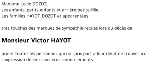 Victor HAYOT