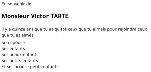 Victor TARTE