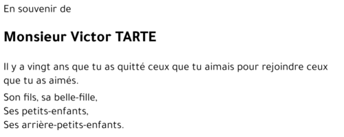 Victor TARTE
