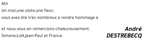 André Destrebecq