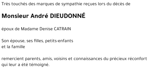 André DIEUDONNÉ