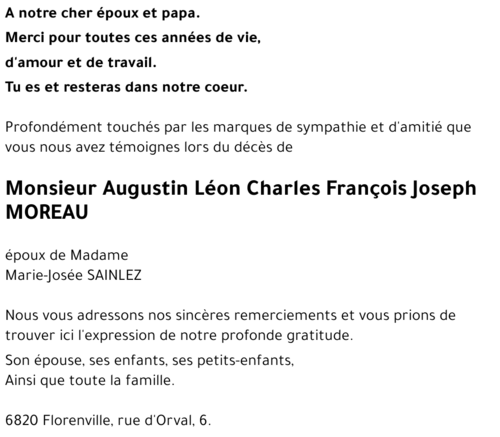 Augustin Léon Charles François Joseph MOREAU