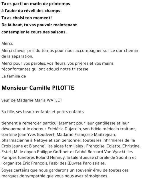 Camille PILOTTE