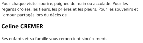 Céline CREMER