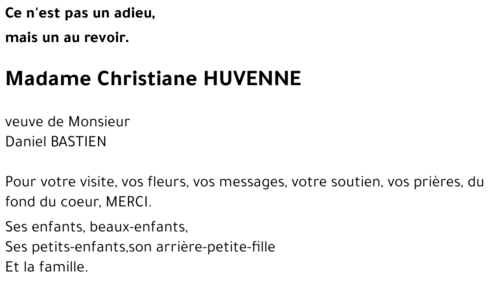 Christiane HUVENNE