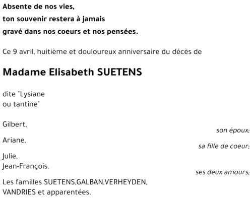 Elisabeth SUETENS