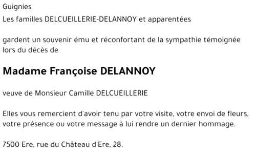 Françoise DELANNOY