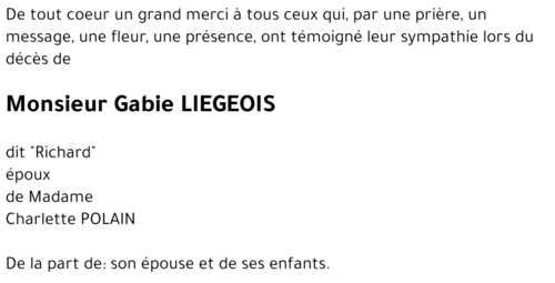 Gabie LIEGEOIS