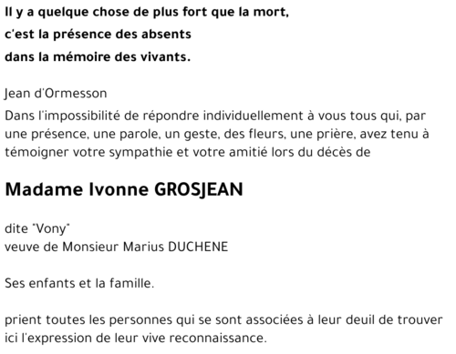 Ivonne GROSJEAN