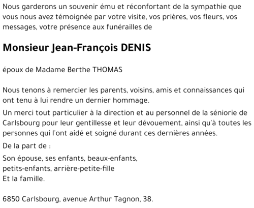 Jean-François DENIS