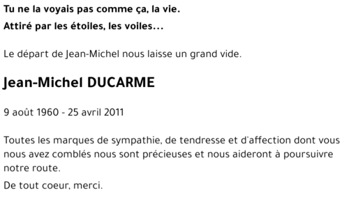 Jean-Michel DUCARME