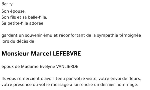 Marcel LEFEBVRE