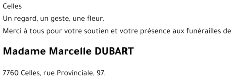 Marcelle DUBART
