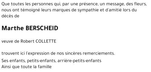 Marthe BERSCHEID