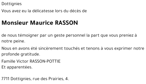 Maurice RASSON