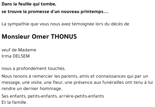 Omer THONUS